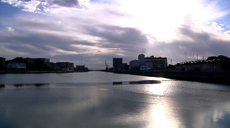 Immagine panoramica di un porto